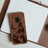Wood Phone Case for Universal Models -Wolf Forest Crescent 009 - designfullprint