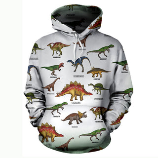 3D Dinosaurs Unisex Hoodie - designfullprint