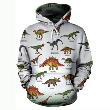 3D Dinosaurs Unisex Hoodie - designfullprint