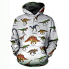 3D Dinosaurs Unisex Hoodie - designfullprint