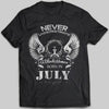 Never Underestimate A Black Woman Born In July T-shirt - designfullprint