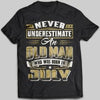 Never Underestimate An Old Man Born In July T-shirt - designfullprint