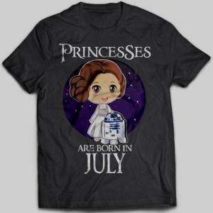 Princesses Are Born In July Leia Organa T-shirt - designfullprint