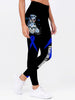 Skull Gift Multi-Color Fight Like A Warrior Sugar Skull Girl Cancer Awareness Premium Leggings