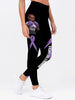 Multi-Color Ribbon Awareness Fight Like A Warrior Melanin Cancer Awareness Premium Leggings