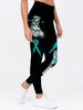 Skull Gift Multi-Color Fight Like A Warrior Sugar Skull Girl Cancer Awareness Premium Leggings