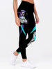 Skull Gift Teal and Purple Sugar Skull Girl Suicide Awareness Premium Leggings
