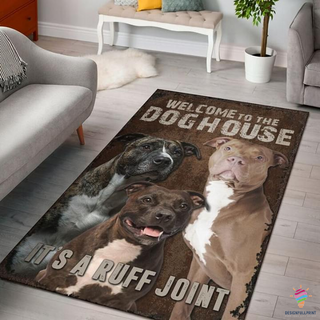 Welcome To The House Dog Pet Lover Gift Dog Lover Rug CH Gifts For Dog Lovers