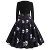 Helpurn Style Skull Party Dress
