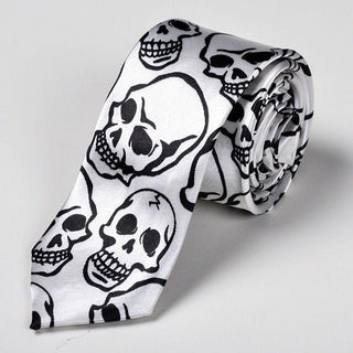 Skull Party Necktie Mens