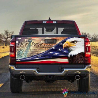 American Eagle Truck Tailgate Decal Sticker Wrap CM