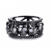 Luxury Vintage Zircon Skull Women's Wedding Ring