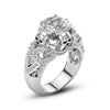 Crystal Gothic Skull Luxury Engagement Ring