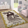Black Pride Gift For Mom Black Mom Sunflower Art Rug LN African American History Afro Proud
