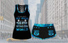 Gifts for Police Officers My Police Officer Husband Is My World Tank and Shorts Set