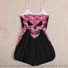 Skull Gift Gift For Army Pink Army Skull Romper For Women LN