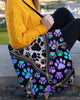 Hologram Dog Paw Dog Feet Tote Bag HG