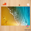 Summer Rug Beach Starfish Print Memory Foam Doormat HG