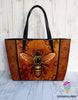 Comb Bee Leather Tote Bag Queen Bee Leather Tote Bag HG