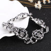 Gothic Skull Stainless Steel Charm Men Women Bracelet
