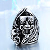 Clown Skull Design Biker Rings