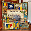Romania A Place Your Feet May Leave But Your Heart Remains Blanket and Quilt Blanket HG