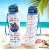 To The Ocean I Go To Lose My Mind And Find My Soul Surfing Girl Water Track Bottle NHD