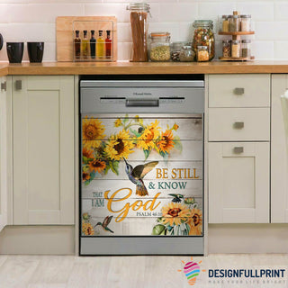 Hummingbird And Sunflower Kitchen Decor Dishwasher Cover HG