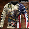 Gift For Army Flag Eagle Army Military Camo Army Hoodie Soldier Army Hoodie Personalized Unisex Hoodie HG