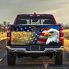 Patriotic Eagle Truck American Truck Tailgate Decal Sticker Wrap CM