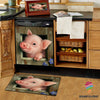 Cute Pig Kitchen Decor Dishwasher Cover Or Doormat HG