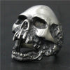 Heavy Stainless Steel Skull Biker Ring
