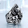 Clown Skull Design Biker Rings