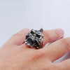 Spiky Ghost Skull Stainless Steel Ring
