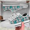 Cactus Rhombus Pattern LowTop Canvas Shoes NH