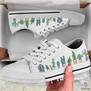 Pots Of Cactus LowTop Canvas Shoes NH