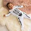 Halloween Baby Skull Skeleton Pattern Romper Jumpsuit