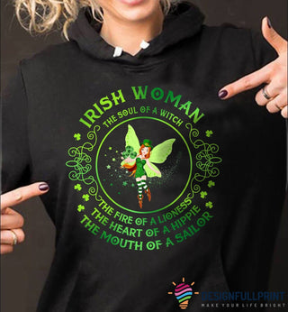 Irish Shop Gift For Hippie Irish Woman Irish Soul Hippie Gypsy Shirt Or Hoodie LH Irish Gift