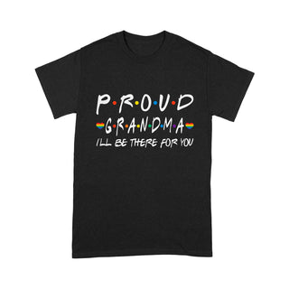 Proud Grandma Shirt Equality LGBTQ Pride Month Support Proud Ally Vintage Retro T-Shirt