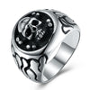 Punk Gothic Evil Skull Titanium Steel Ring