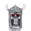 Demon Knight Skull Red Eyes Ring