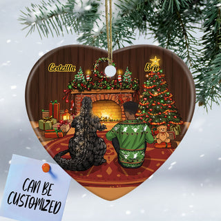 PERSONALIZED GODZILLA COUPLE Ornament LH
