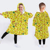 4 Kid Combo Roar Tiger Cartoon Chickens Folk Art Chickens Baby Shark Wearable Blanket Kid Snug Hoodie