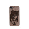 Wood Phone Case for Universal Models -Wolf Forest Moon 008 - designfullprint