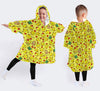 Chicken Lover Gift For Kids Cartoon Chicken Wearable Blanket Kid Snug Hoodie