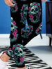 Skull Art Leggings 11 - designfullprint