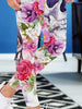 Floral Skull 3D Leggings 03 - designfullprint