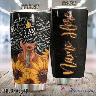 Black Pride Black Girl Magic Black Women Personalized Tumbler CH