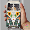 Gift For Hippie Labrador Retriever Family Hippie Bus Phone Case CHM Gifts For Dog Lovers