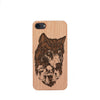 Wood Phone Case for Universal Models -Wolf Forest Moon 008 - designfullprint
